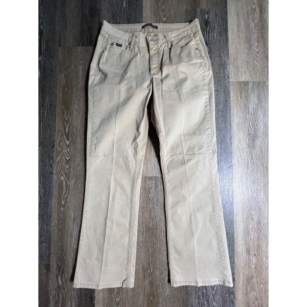 Riders by Lee Pants Women 12/30 S Khaki Instantly Slims You Bootcut Twill 3113